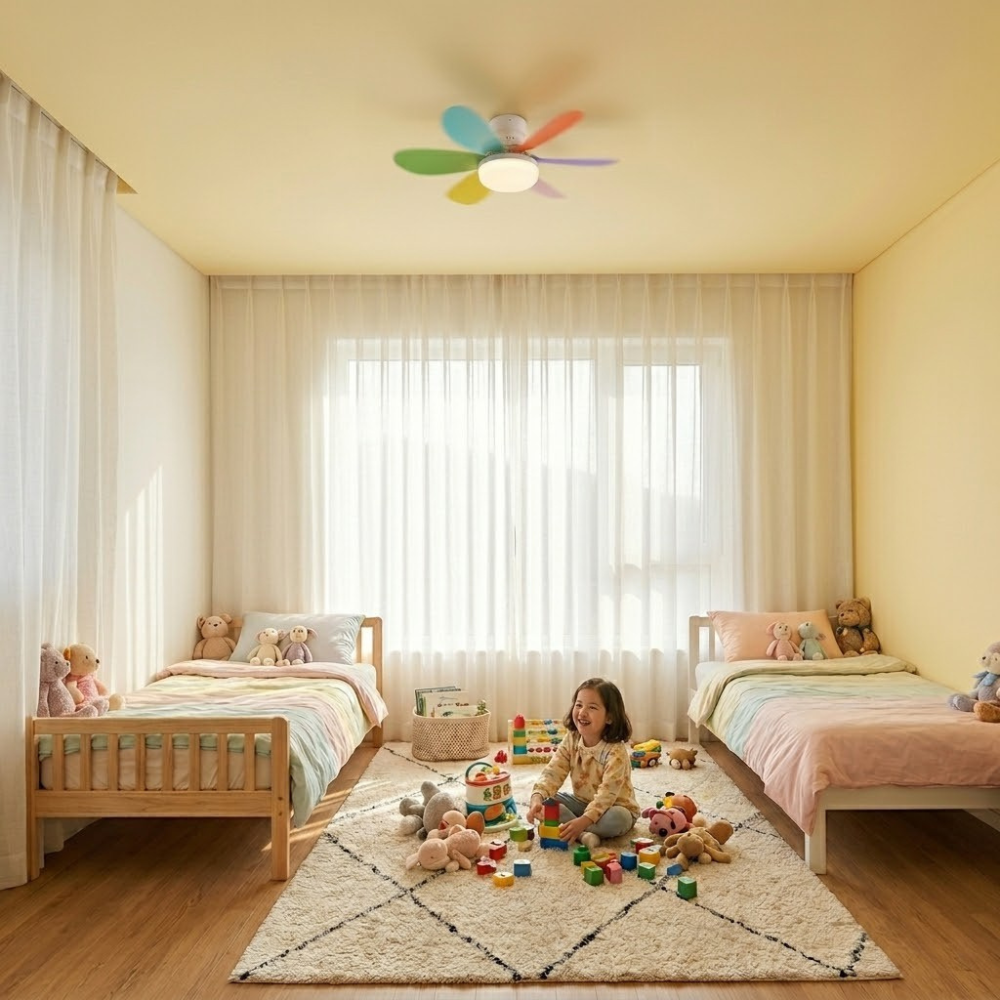 Kinetic — The Ceiling Fan That Screws Into Any Light Socket